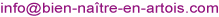 Contacter bien naitre en artois par mail